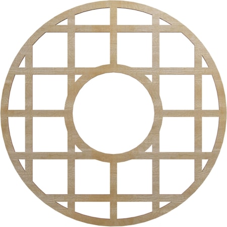 Ekena Millwork O'Neal Wood Fretwork Pierced Ceiling Medallion, Hickory, 20"OD x 7 1/4"ID x 3/8"T CMWP20X20X0375ONHI